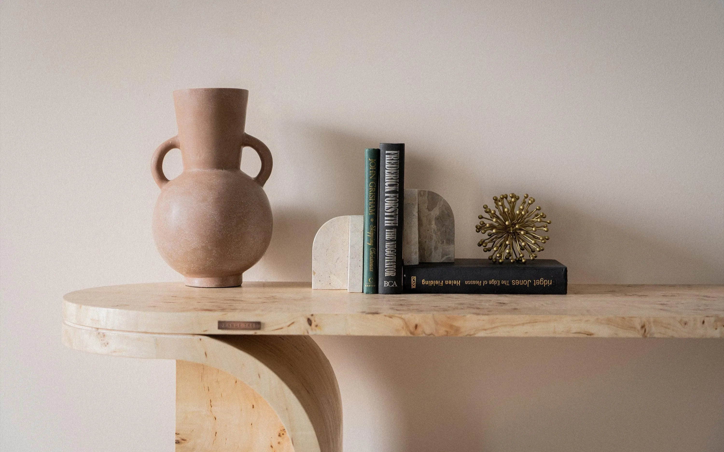 Arch Book End | Marble Book Stand | Stylish Book Holder Table Decor for Home - 2Pcs