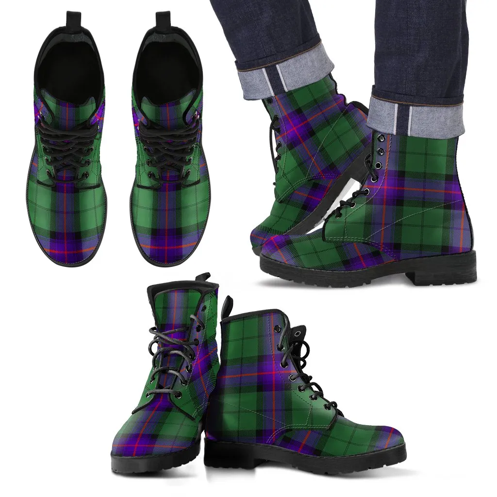 Armstrong Modern Tartan Leather Boots