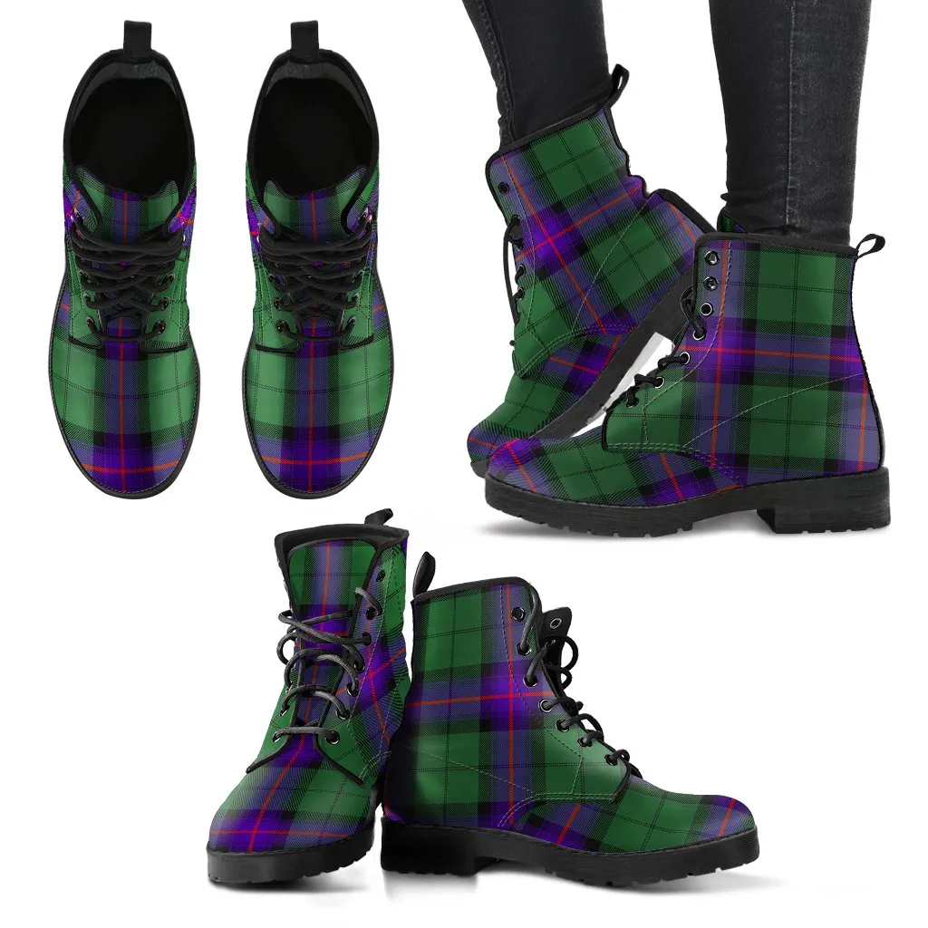 Armstrong Modern Tartan Leather Boots