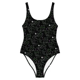 Black Cats One-Piece