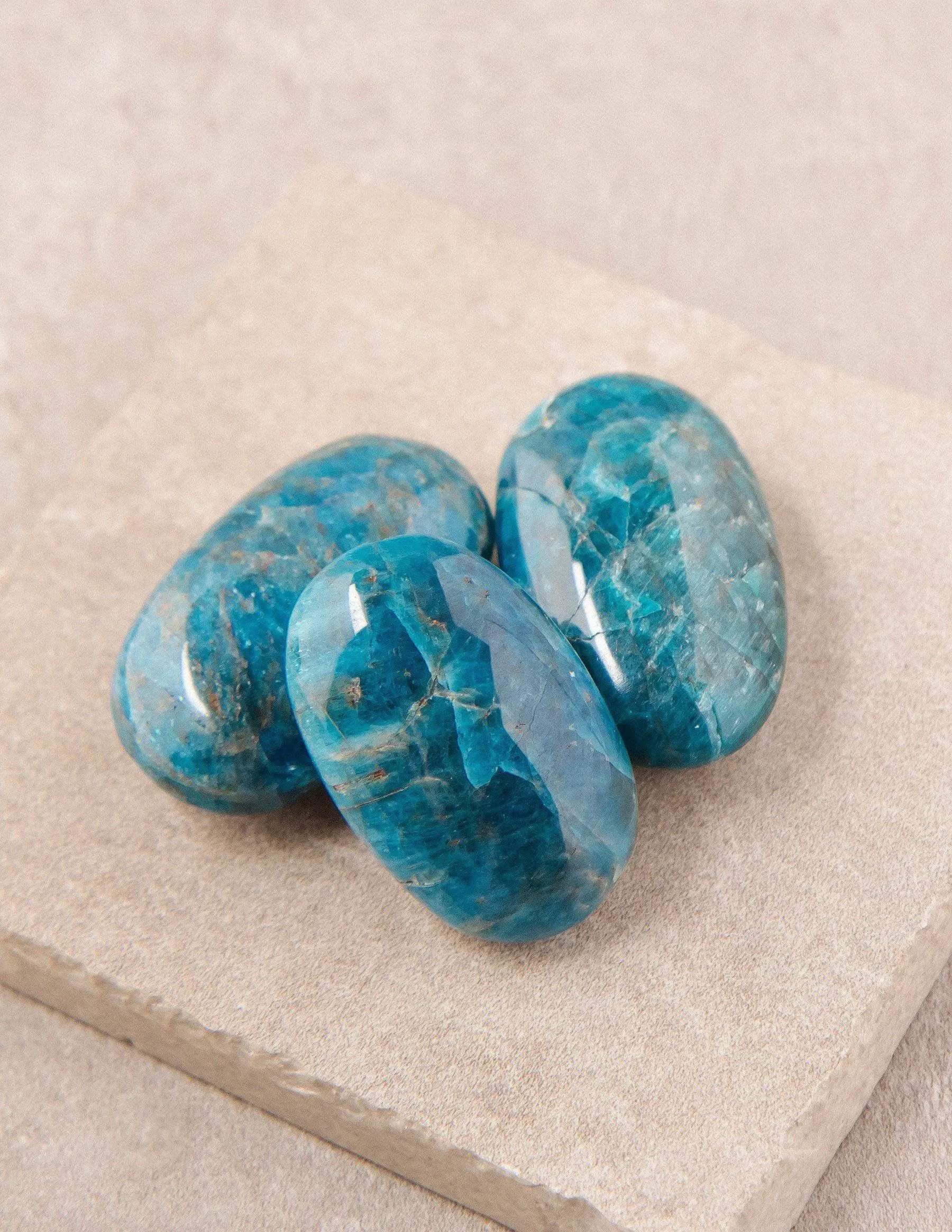 Blue Apatite Palm Stone