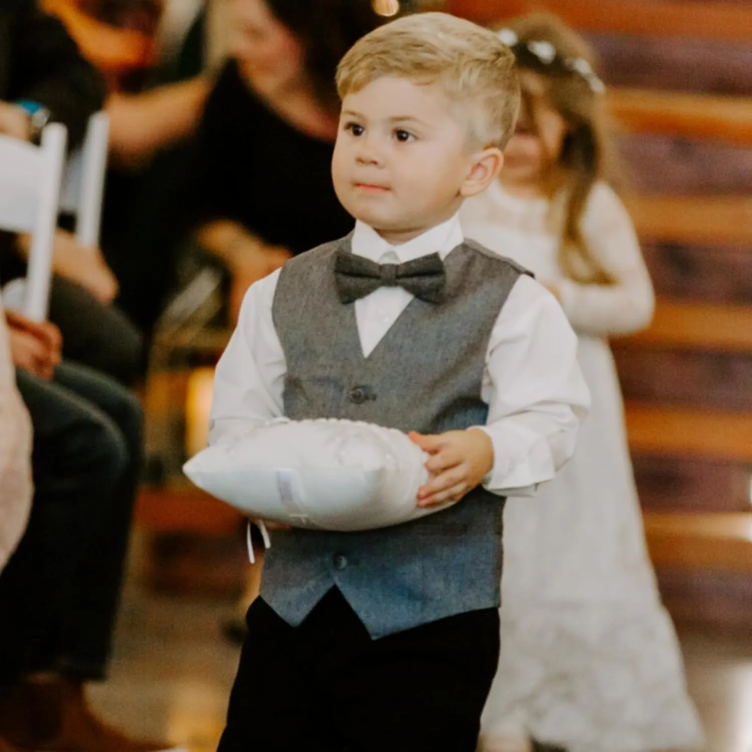 Born to Love Vest for Baby Toddler Kids Ring Bearer Pageboy Wedding Formal Herringbone Outfit