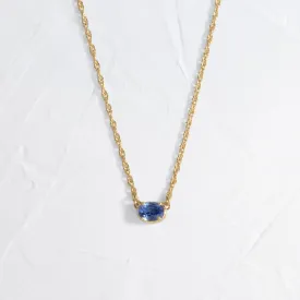 Centering Necklace, Blue Sapphire - In Stock