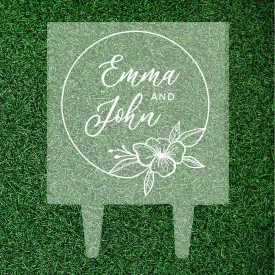 Custom Tropical Beach Nautical Square Acrylic Cake Topper Collection