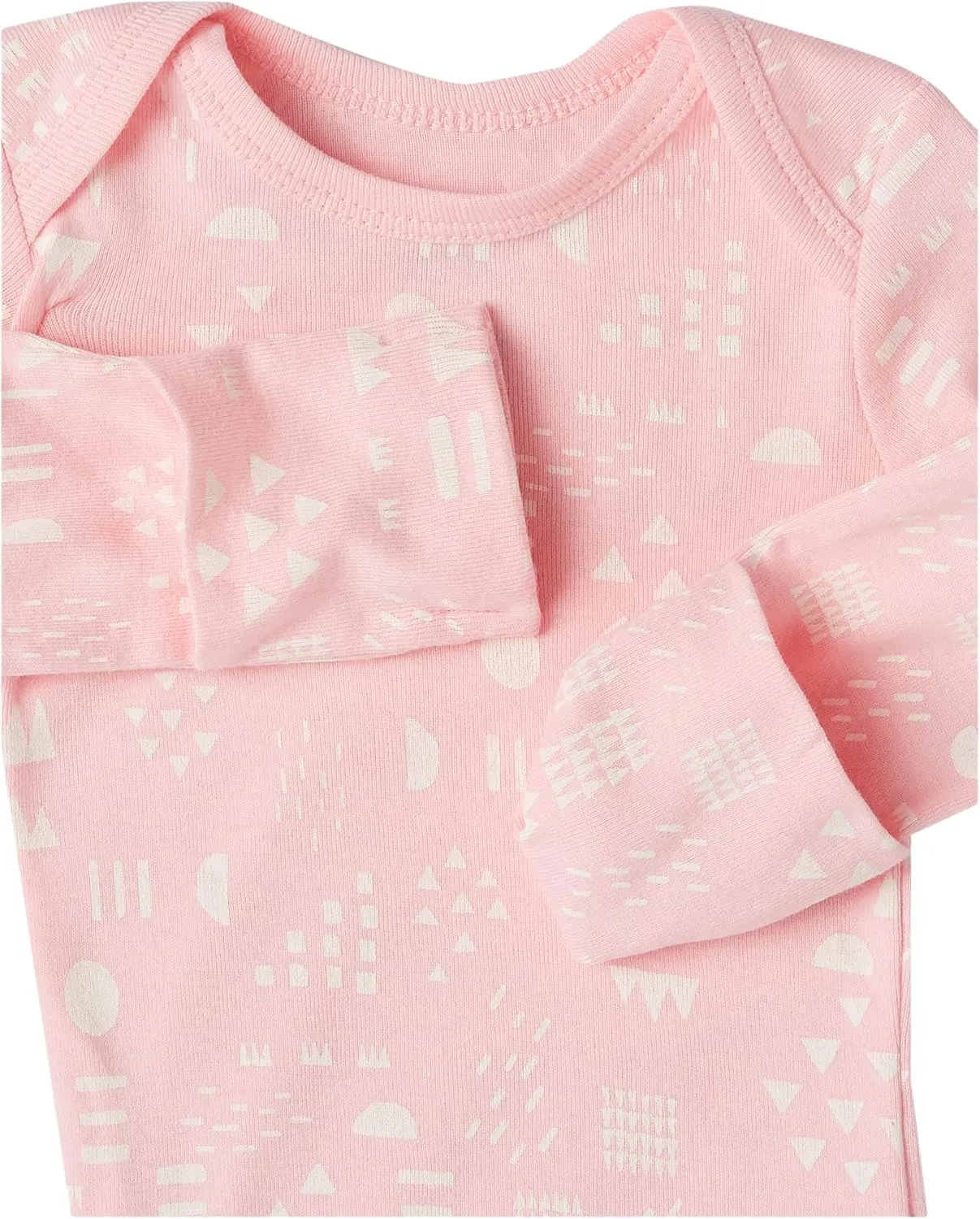HonestBaby Baby Girls' 5-pack Long Sleeve Bodysuits One-piece 100% Organic Cotton for Infant Baby Girls', Unisex
