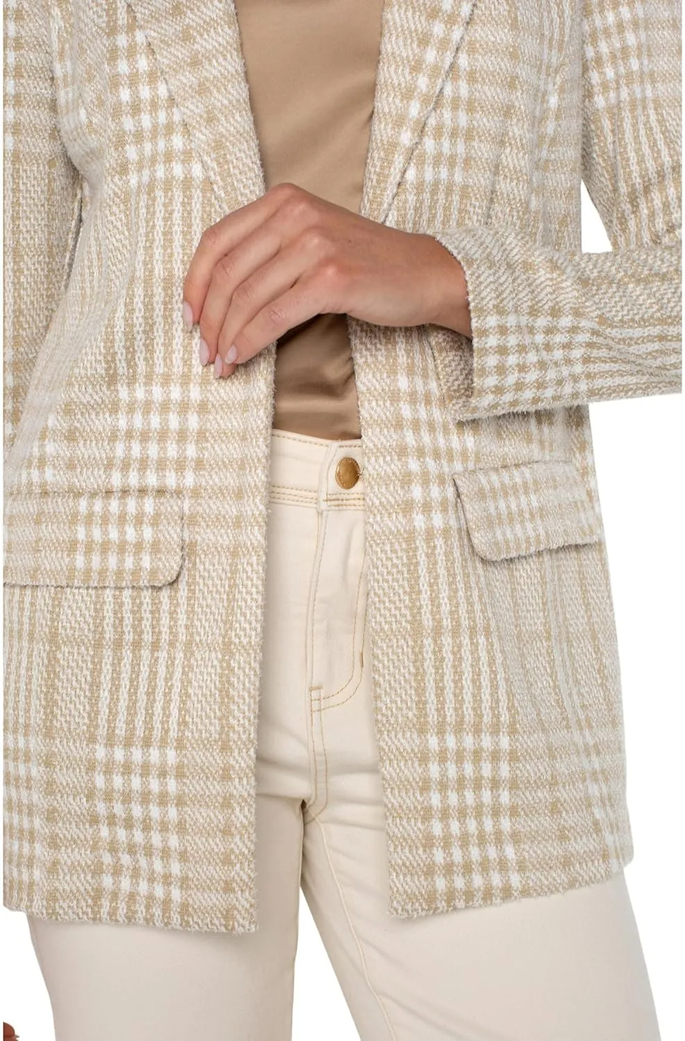 Liverpool Women's Plaid Boyfriend Relaxed Blazer