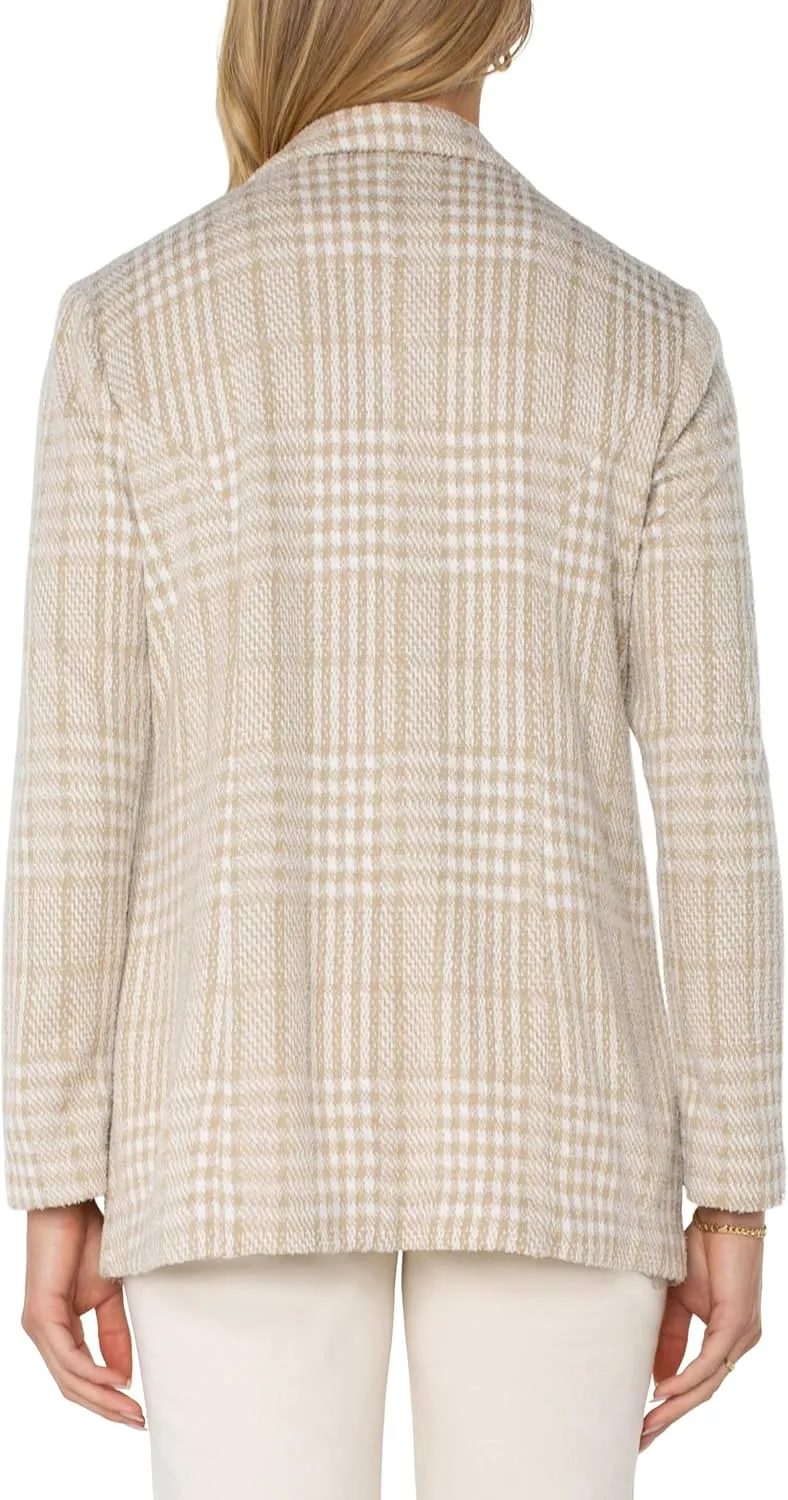 Liverpool Women's Plaid Boyfriend Relaxed Blazer