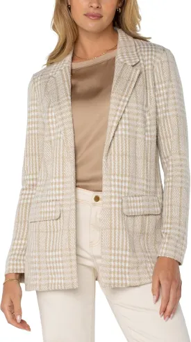 Liverpool Women's Plaid Boyfriend Relaxed Blazer