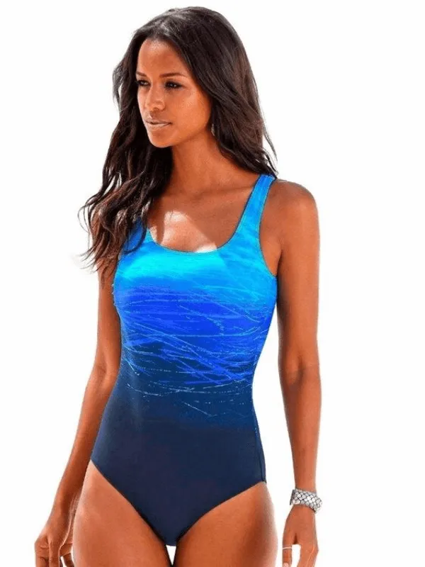 One Piece Cross Back Beach Swimwear / Women's Swimsuit - SF0477