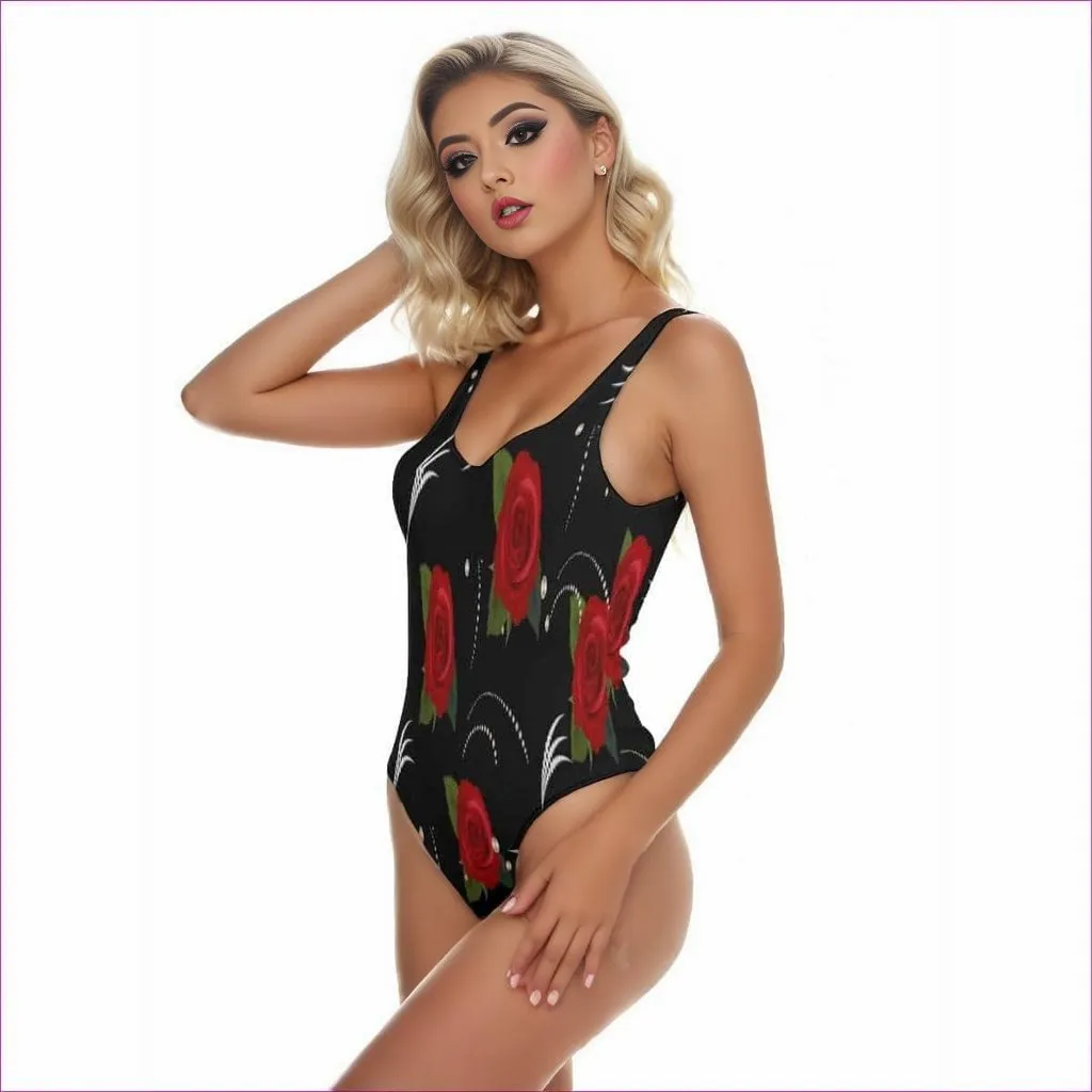Pearls & Roses Womens One Piece Swimsuit
