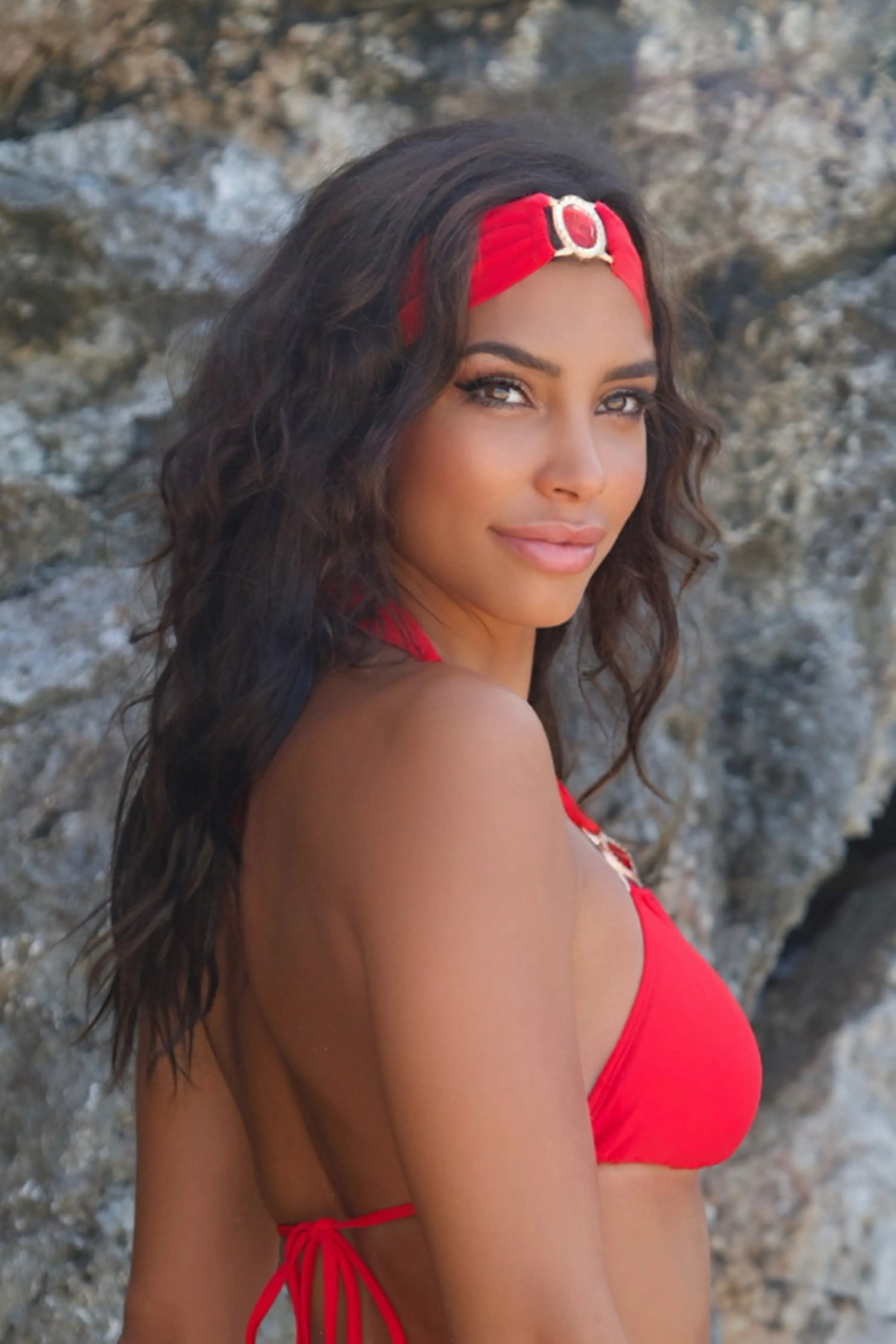 'Red' Crystal Headband