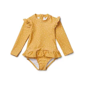 Sille Swim Jumpsuit - Confetti yellow mellow