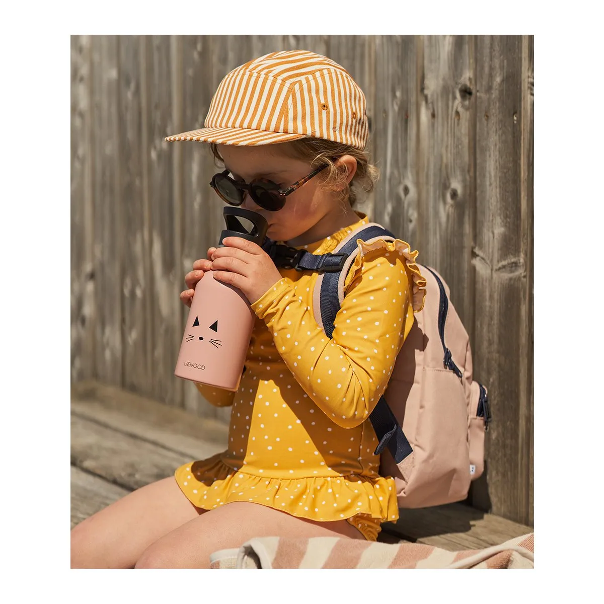 Sille Swim Jumpsuit - Confetti yellow mellow