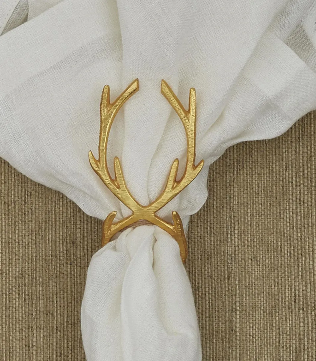 Split P - Gold Antler Napkin Ring