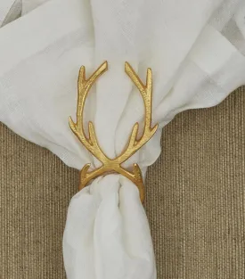 Split P - Gold Antler Napkin Ring